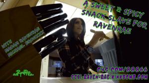 www.sexiravenrae.com - A Sweet & Spicy Snack Slave for RavenRae HD WMV thumbnail